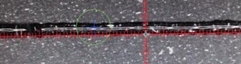 最小線寬0.3mm，穩(wěn)定在0.4-0.5之間。